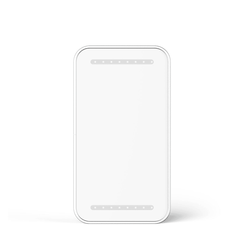 Pogled spreda na beli RFID čitač JT-5010 sa radarom prikazuje izdržljivo kućište od ABS plastike i aluminijumske legure.