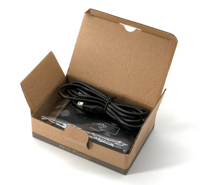 Fotografija proizvoda USB LF RFID čitač na 125 kHz za pristupne kartice sa naglaskom na beskontaktno skeniranje za projekte iz kategorije LF RFID čitači za 125 kHz.
