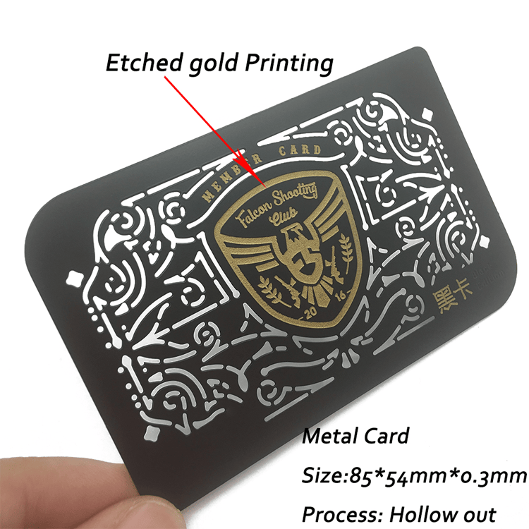 Fotografija proizvoda Metalne vizitkarte posebnih oblika i upečatljivih izreza prikazuje premijum površinu u kategoriji Metalne poslovne kartice.