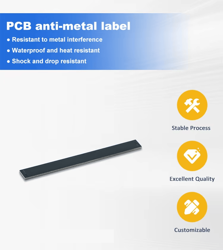 PCB RFID oznake za metalne površine za izdržljivo industrijsko praćenje – fotografija proizvoda koja prikazuje površinu na metalu u kategoriji PCB RFID oznaka za metalne površine.