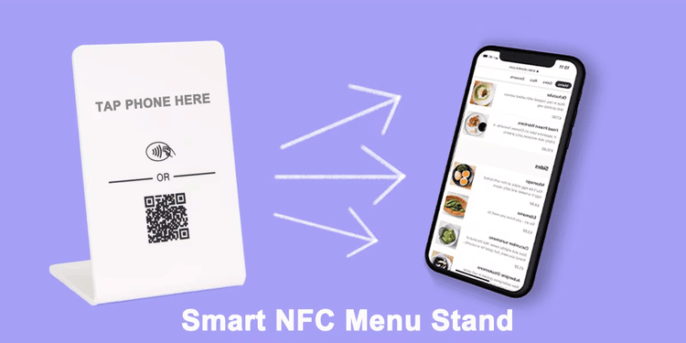 Prilagođeni akrilni NFC držači za recenzije i QR linkove prikazani sa detaljnim izgledom za kupce koji upoređuju NFC držače.