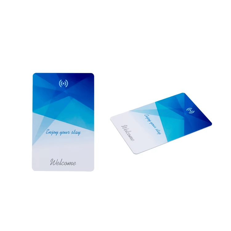Izdržljive PVC hotelske kartice za pristup standardnog formata CR80 imaju elegantnu belu završnu obradu i pouzdanu RFID indukcionu tehnologiju.