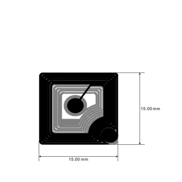 Fotografija proizvoda HF RFID etikete za beskontaktnu automatizaciju imovine prikazuje samolepljivu podlogu u kategoriji HF RFID etikete.