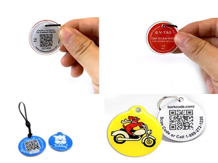 Ova slika prikazuje RFID identifikacione oznake za kućne ljubimce sa štampanim serijskim brojem koji poboljšava sledljivost za klinike, azile i upravljanje kućnim ljubimcima.
