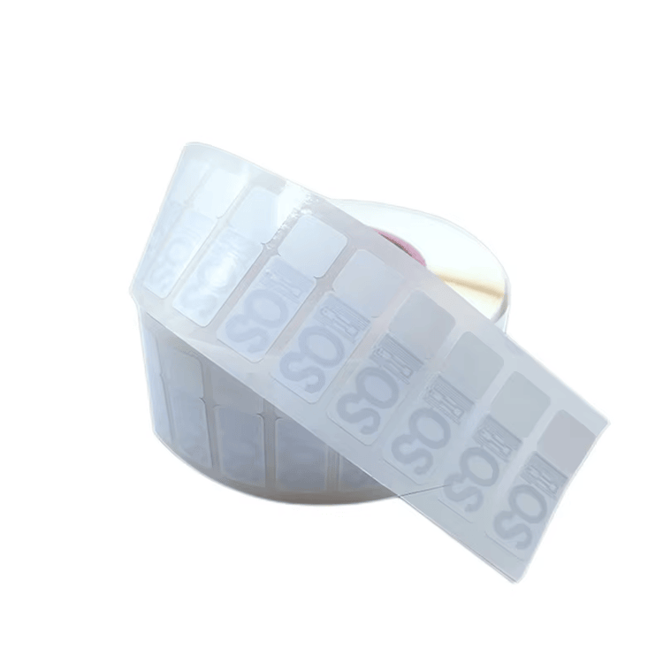 Fotografija proizvoda UHF RFID etikete za farmaceutske torbe sa uzorcima prikazuje štampu barkoda u kategoriji UHF RFID etikete.