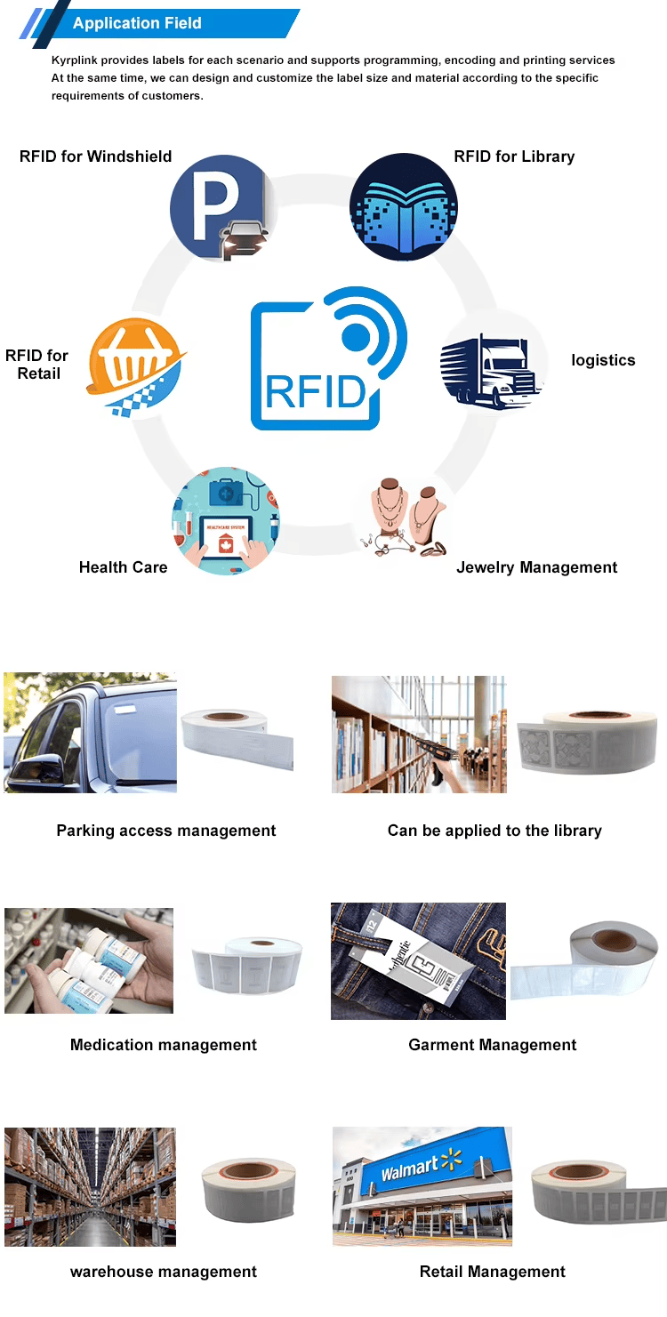 UHF RFID etikete za torbe farmaceutskih uzoraka - fotografija proizvoda koja prikazuje površinu na metalu u kategoriji UHF RFID etiketa.
