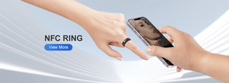 Fotografija proizvoda Vodootporni NFC prsten po meri za kontrolu pristupa iz perspektive koja ističe sigurnosni sistem za primene iz kategorije NFC prstenje.
