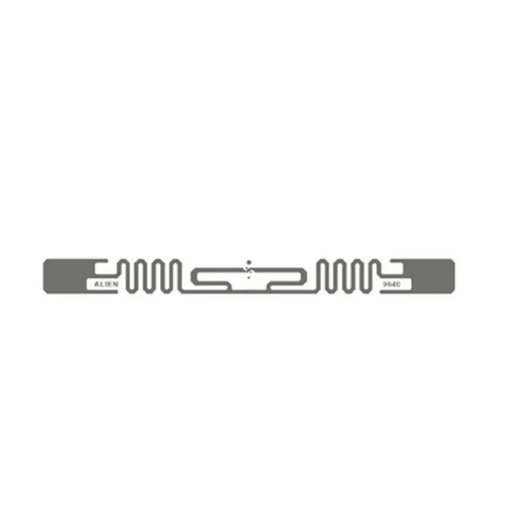 Bezbedne UHF RFID nalepnice za verifikaciju proizvoda prikazane iz perspektive jasne površine na metalu za primene UHF RFID nalepnica.