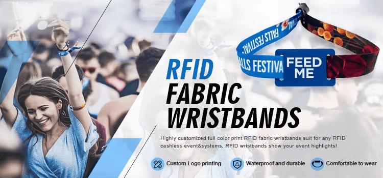 Ova slika prikazuje tekstilne RFID narukvice za školsku evidenciju prisustva, u kontekstu kontrole pristupa događajima za primene tekstilnih RFID narukvica.