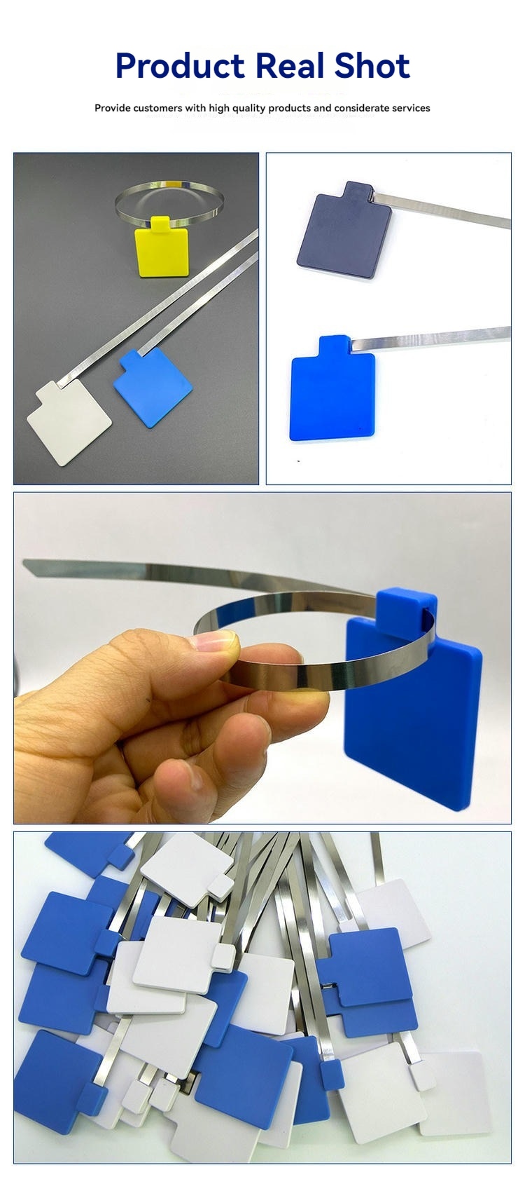 Fotografija proizvoda Višekratna RFID vezica sa oznakom za industrijsku identifikaciju kablova koja prikazuje praćenje kontejnera u kategoriji RFID vezica sa oznakom.