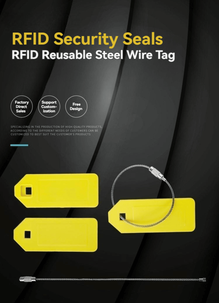 Podesive RFID sigurnosne plombe za dugotrajno praćenje tereta prikazane sa fokusom na detalj čipa za projekte RFID sigurnosnih plombi.