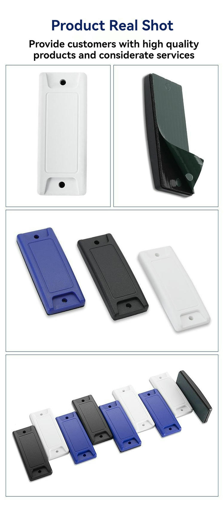 Ova slika prikazuje Prilagođene ABS RFID oznake za metal za ID imovine sa detaljem sečenja laserom za primene ABS RFID oznaka za metal.