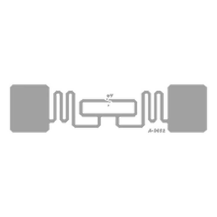Isplative UHF RFID etikete za projekte velikih serija prikazane iz perspektive jasnog detalja čipa za primene UHF RFID etiketa.