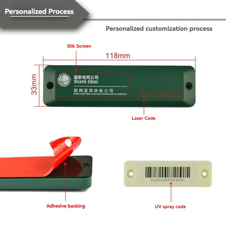 Ova slika ističe ABS RFID oznake za metalne površine za praćenje iznajmljenog voznog parka na metalnoj površini za primene ABS RFID oznaka za metalne površine.