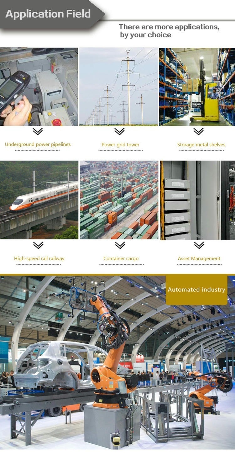 Visokotemperaturne RFID oznake za proizvodnju prikazane iz jasne perspektive praćenja u skladištu za primene visokotemperaturnih RFID oznaka.