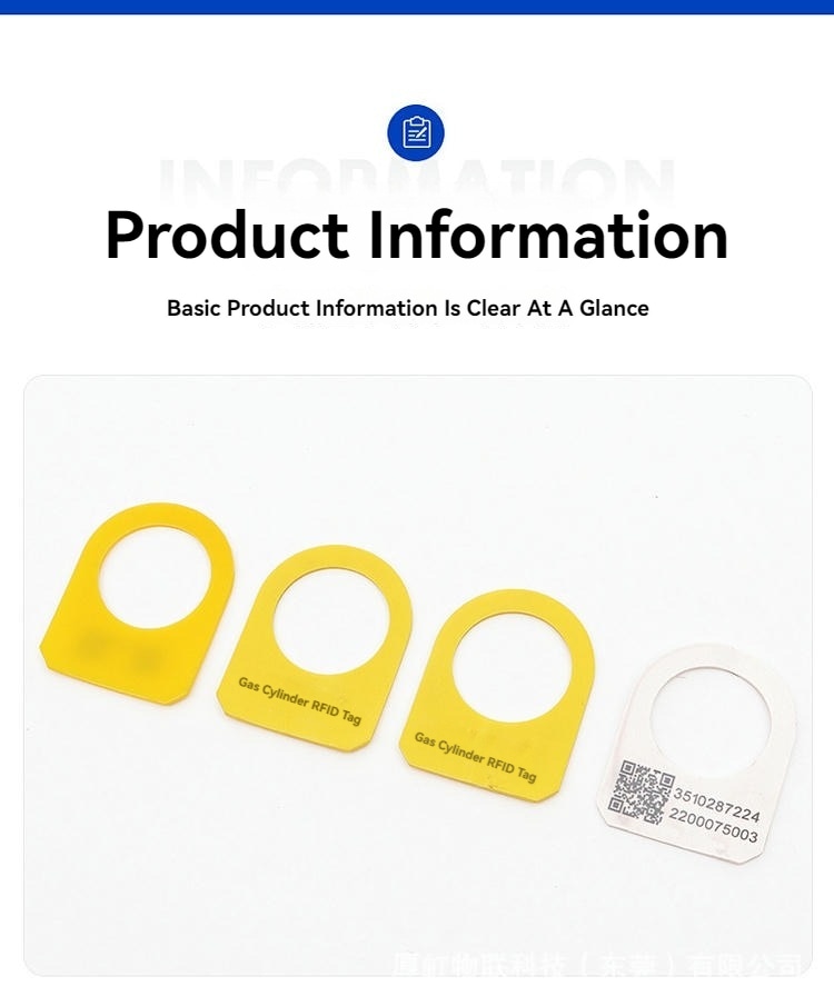 Zeleni polipropilenski RFID tag pogodan za obeležavanje i praćenje boca sa inertnim gasom u velikim industrijskim objektima.