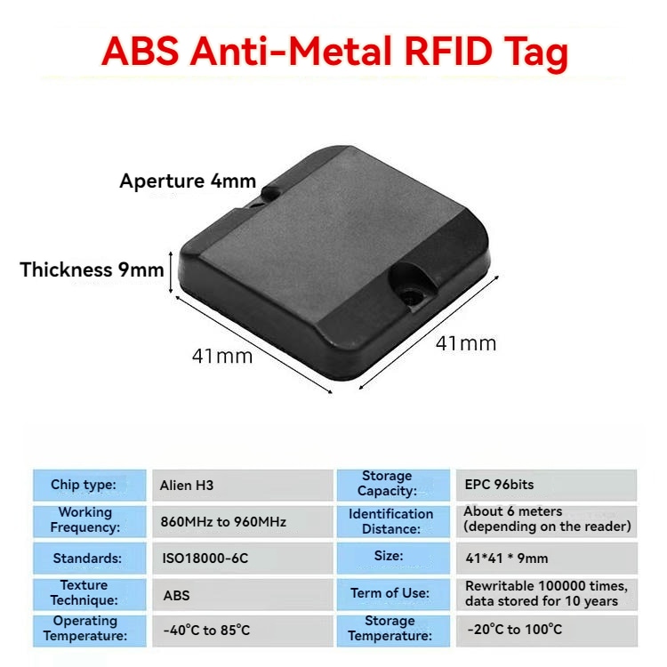 Fotografija proizvoda Industrijski ABS RFID tagovi za metalne površine za praćenje alata koja prikazuje praćenje u skladištu u kategoriji ABS RFID tagova za metalne površine.