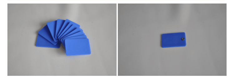 Višekratna RFID oznaka otporna na pranje, sposobna da izdrži cikluse sušenja i peglanja na visokim temperaturama do 200 stepeni.