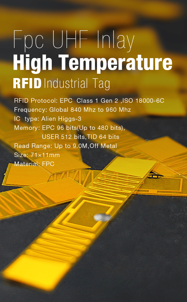 RFID oznaka za visoke temperature za industrijsku upotrebu prikazana na metalnoj površini za kupce koji upoređuju rešenja RFID oznaka za visoke temperature.