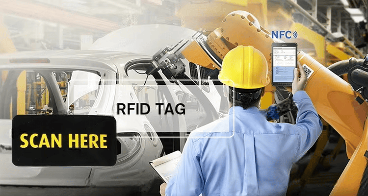 Grafička ikona koja predstavlja primene pametne kućne automatizacije kompatibilne sa tehnologijom programabilne NFC LED nalepnice