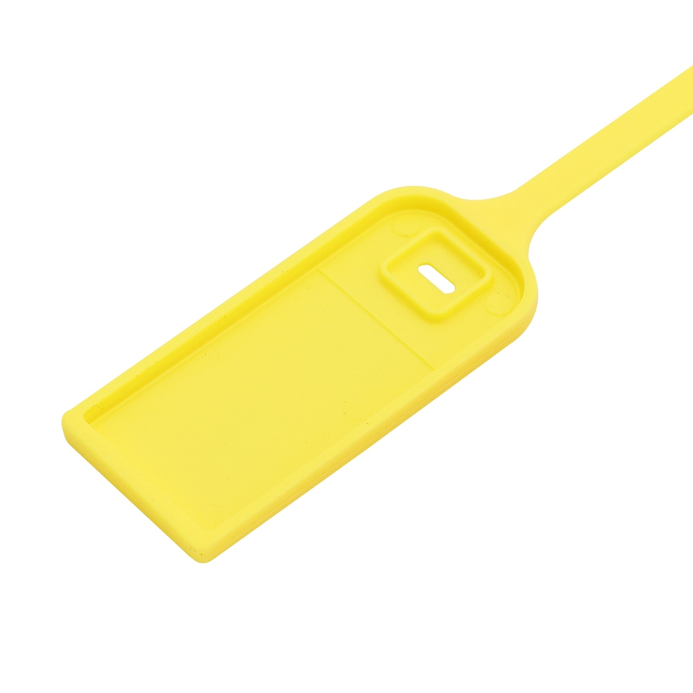 Ova slika ističe RFID tag u obliku kablovske vezice za hemijsko obeležavanje sredstava industrijske upotrebe za RFID oznake u obliku kablovske vezice primene.