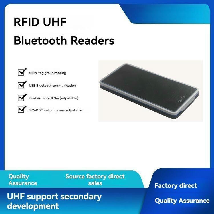 Tačna veličina i dimenzije ručnog čitača ZK-RFID9816UBT koje iznose 110x50x5,8mm za maksimalnu prenosivost.