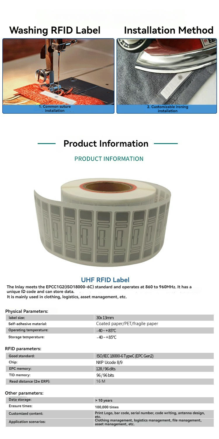 Fotografija proizvoda UHF RFID etikete za praćenje zaliha u magacinu koja prikazuje upravljanje imovinom u kategoriji UHF RFID etiketa.