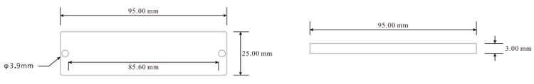 PCB RFID tag dugog dometa za montažu na metal za industrijska sredstva prikazan iz perspektive jasne lepljive podloge za primene PCB RFID tagova za montažu na metal.