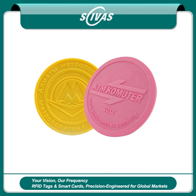Grupa šarenih RFID žetona pruža pouzdano i efikasno rešenje za metro karte i bezbednu kontrolu pristupa.