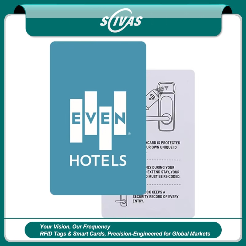 Premijum hotelske kartice HTR5625-1 s profesionalnom štampom po meri namenjene su bezbednoj kontroli pristupa sobama.