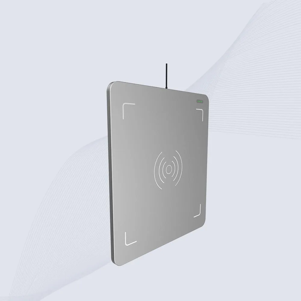 Dijagram toka rada koji ilustruje kako CK-D3L desktop čitač pojednostavljuje masovnu registraciju RFID vezica i kancelarijske imovine.