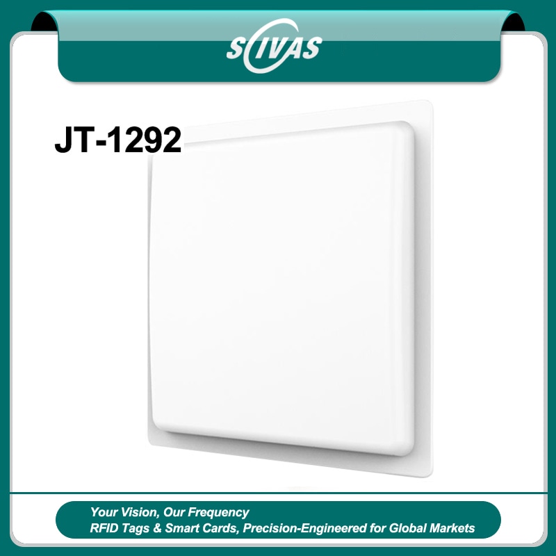 Integrisani UHF RFID čitač JT-1292 ima linearno polarisanu antenu visokog pojačanja od 12 dBi za industrijski nadzor imovine na velikoj udaljenosti.