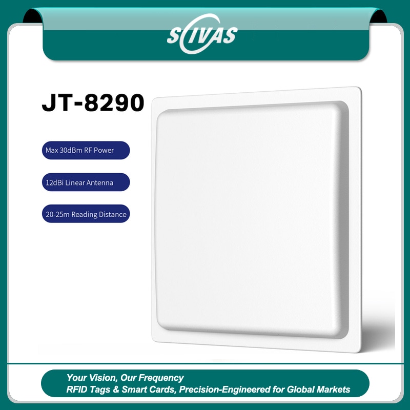JT-8290 je integrisani UHF RFID čitač visokih performansi namenjen pouzdanom praćenju imovine s velike udaljenosti na otvorenom.