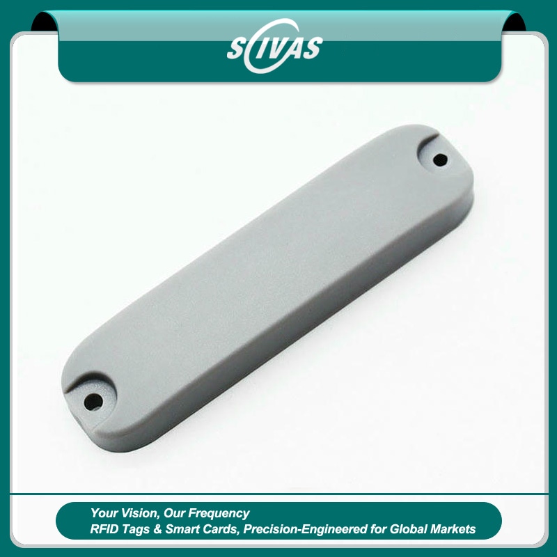 Crna ABS RFID oznaka za metal model ABS8921-1 posebno je projektovana za praćenje komunalnih stubova i vertikalne infrastrukture.