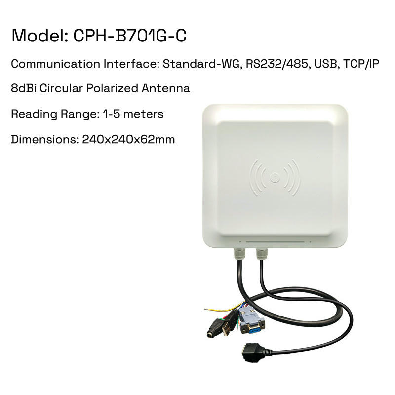 Ovaj CPH-B701G-C integrisani čitač spreman za mrežu poseduje Ethernet port za brzu sinhronizaciju podataka sa tagova u realnom vremenu u velikim skladištima.