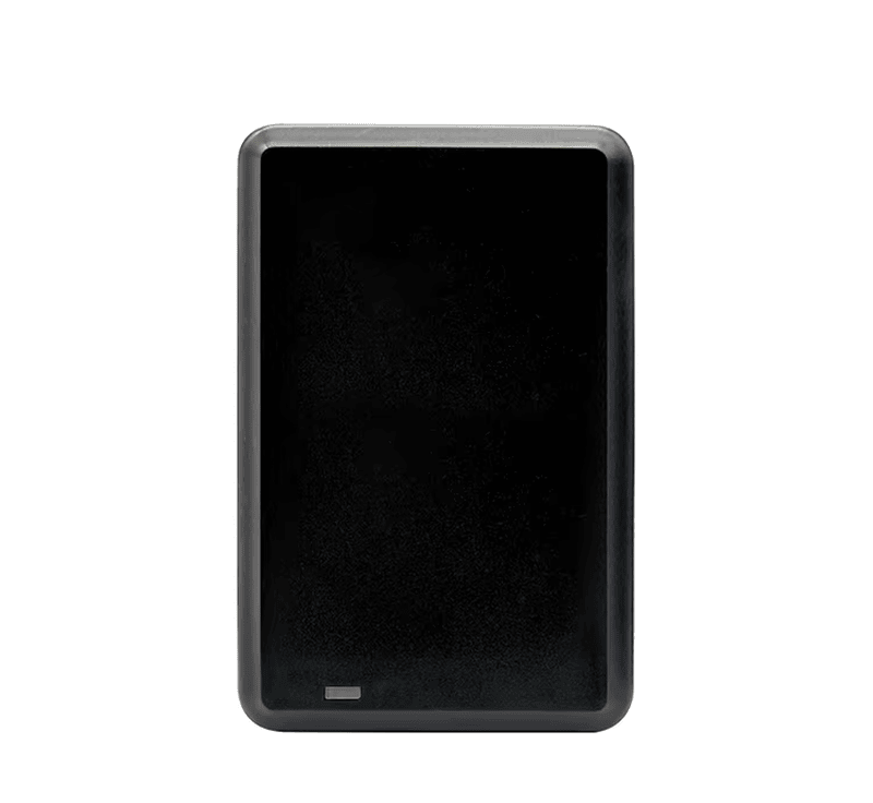 Prednji prikaz CPH-F206 UHF RFID stonog čitača koji ističe integrisano LED statusno svetlo i zujalicu za povratnu informaciju skeniranja.