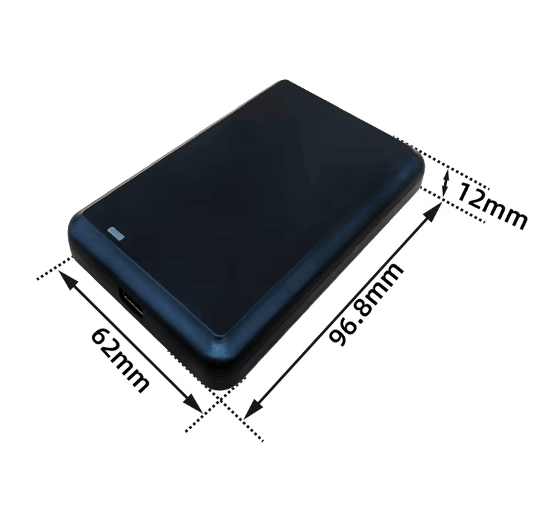 Elegantan i tanak stoni UHF RFID čitač CPH-F206 debljine samo 12mm štedi dragocen prostor na prometnim radnim stanicama.