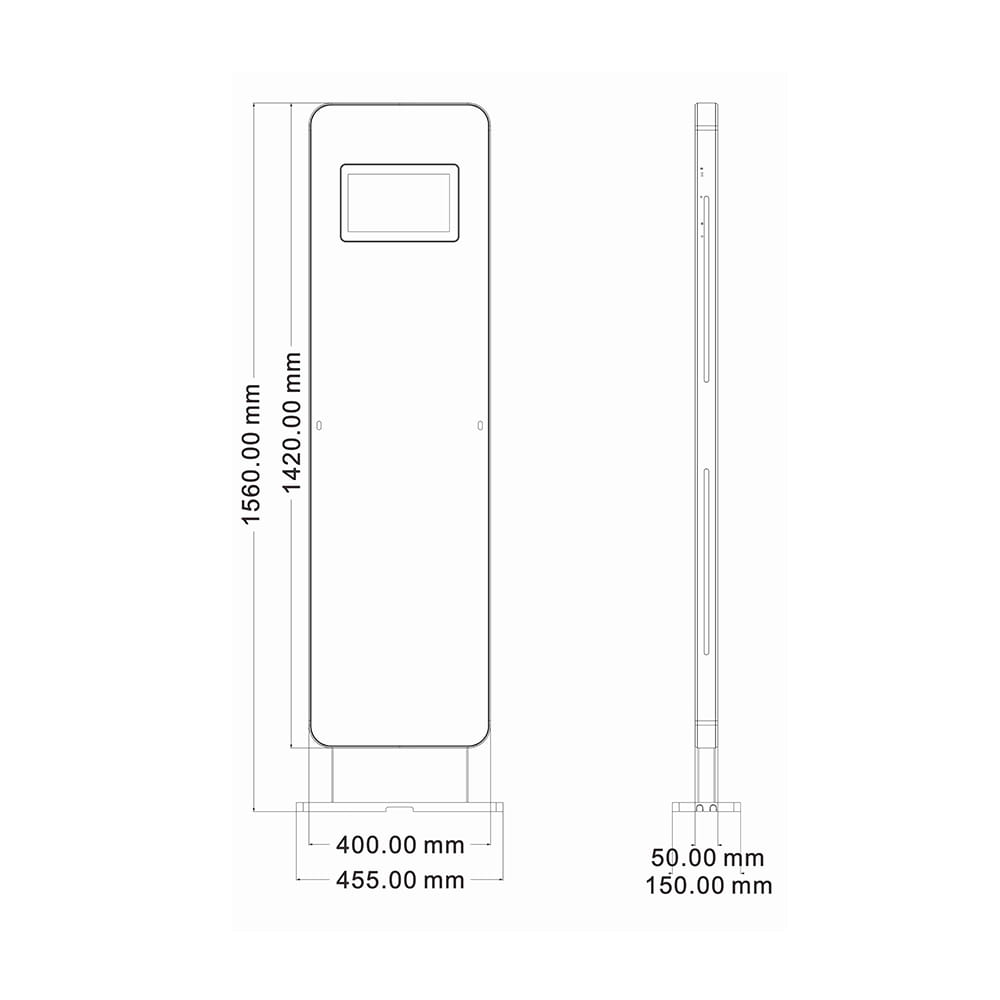 Scenarij primene CK-T4A UHF RFID bezbednosnih kapija instaliranih na ulazu u biblioteku za automatizovanu zaštitu knjiga od krađe.