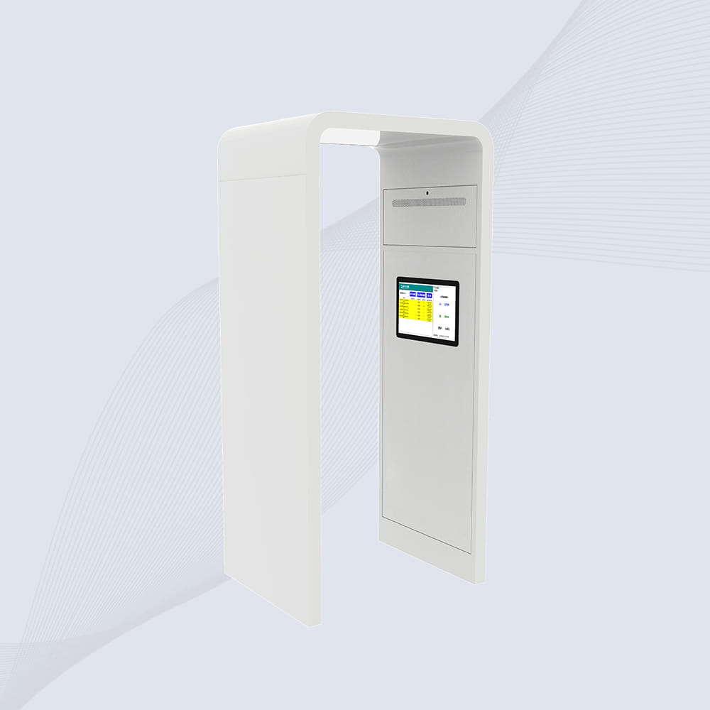 Izbliza prikaz unutrašnjih komponenti i čelične konstrukcije CK-T8 RFID lučnog čitača za povećanu izdržljivost na javnim mestima.