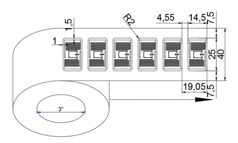 Prilagođene UHF RFID nalepnice za praćenje imovine prikazane sa fokusom na praćenje u skladištu za projekte UHF RFID nalepnica.
