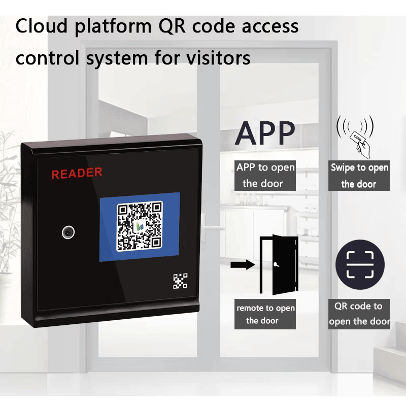 Y30 QR terminal povezan sa oblakom za kontrolu pristupa predstavljen je kao sistem za ulaz posetilaca sa metodama otvaranja vrata putem aplikacije, daljinske kartice i QR koda.