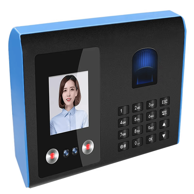 Fotografija proizvoda Dodirni terminal za evidenciju licem i otiskom prsta sa naglaskom na prednju ploču tastature za projekte iz kategorije Biometrijski terminali za kontrolu pristupa.