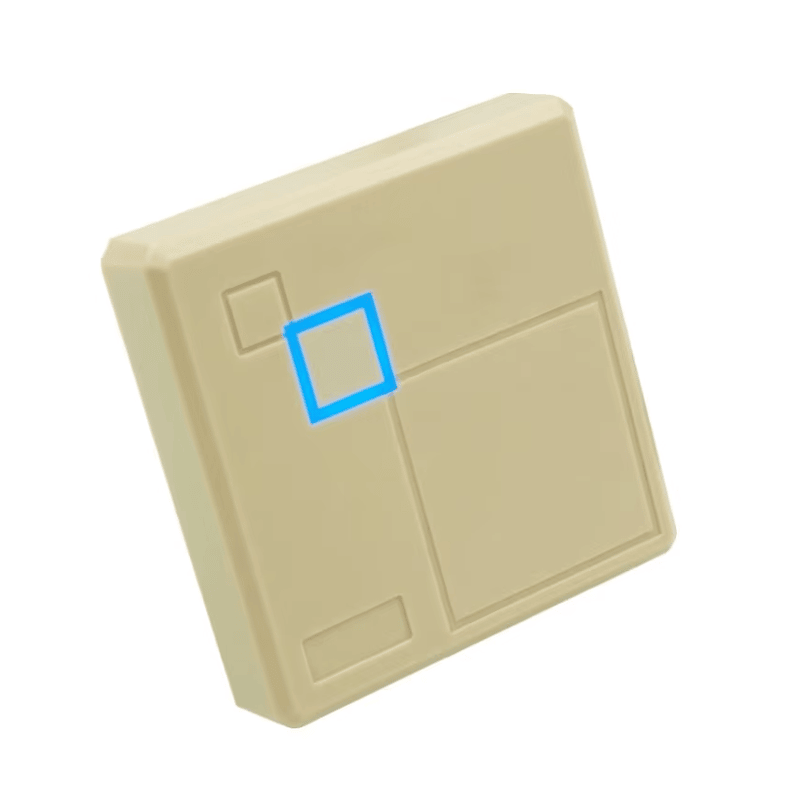 Fotografija proizvoda USB RFID čitač kartica za pristup i prisustvo iz perspektive koja ističe završnu obradu materijala za primene iz kategorije RFID čitači za kontrolu pristupa.