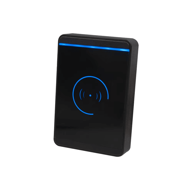 Ova slika prikazuje LF RFID pristupni čitač za EM kartice i Wiegand sisteme sa priključnom klemsom za ožičenje za aplikacije RFID pristupnih čitača.