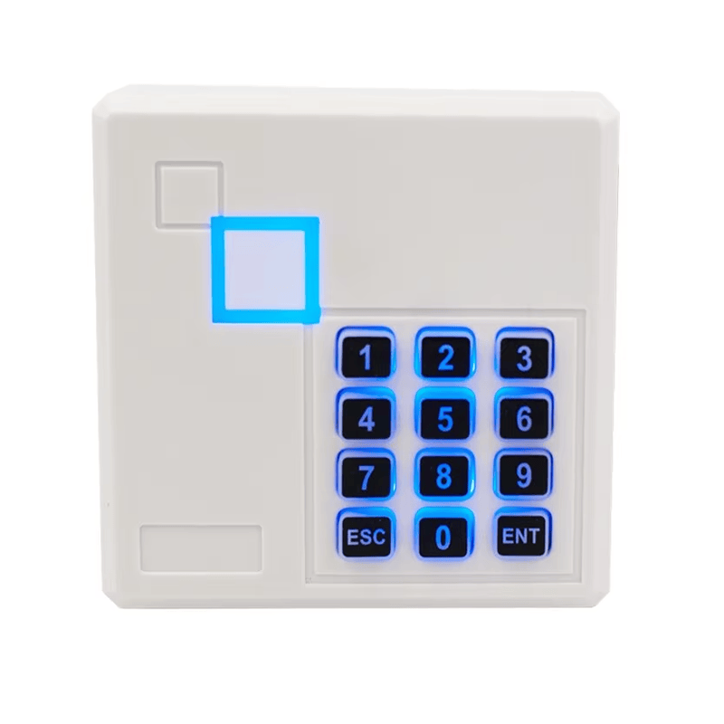 Fotografija proizvoda Vodootporni RFID čitač sa tastaturom za spoljna vrata prikazuje detalj čipa u kategoriji Čitači s tastaturom za kontrolu pristupa.