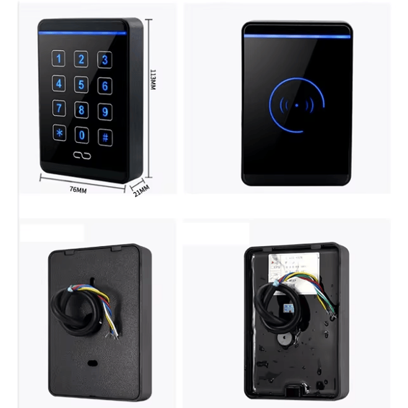 Fotografija proizvoda Dvofrekventni NFC RFID čitač za proveru pristupnih kartica prikazuje detalj čipa u kategoriji RFID čitači za kontrolu pristupa.