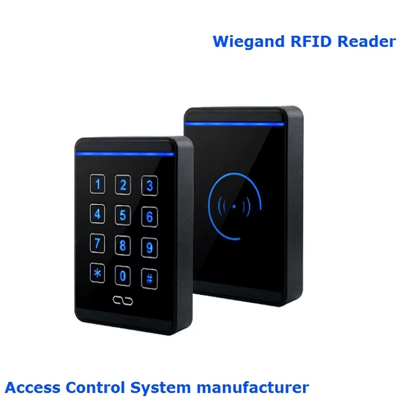 Fotografija proizvoda Dvofrekventni NFC RFID čitač za proveru pristupnih kartica iz perspektive koja ističe dizajn za zidnu montažu za primene iz kategorije RFID čitači za kontrolu pristupa.