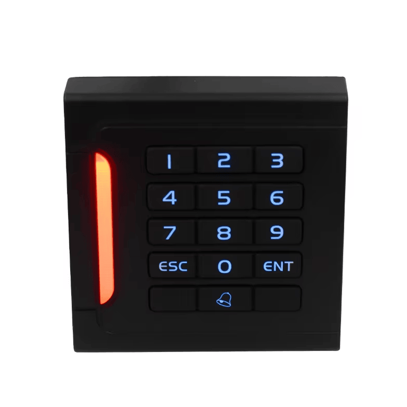 Krupni prikaz dvofrekventnog RFID čitača 301A-2634 pokazuje podršku za akreditive 125khz EM i 13.56mhz MIFARE radi bezbednosti kancelarija.