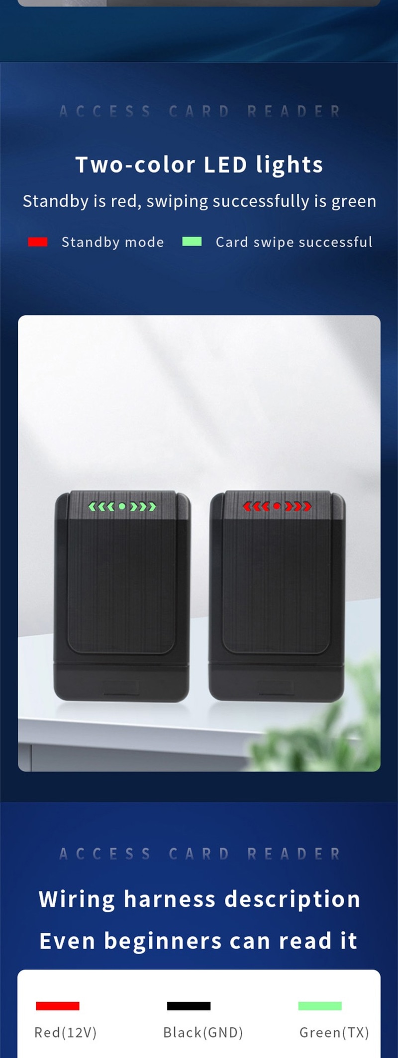 Ova slika prikazuje RFID čitač za pristup na turniketu za bezbednu kontrolu pristupa u primenama RFID čitača za kontrolu pristupa.