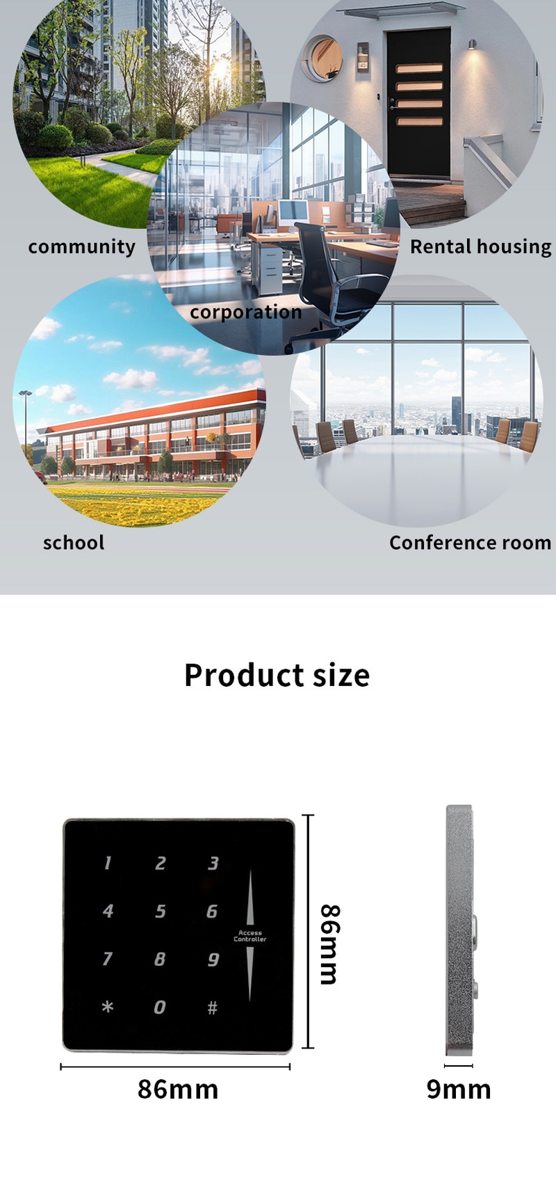 ZY-sm631 terminal za kontrolu pristupa je usklađen sa međunarodnim bezbednosnim standardima, uključujući CE i FCC sertifikate za projekte visokog kvaliteta bezbednosti